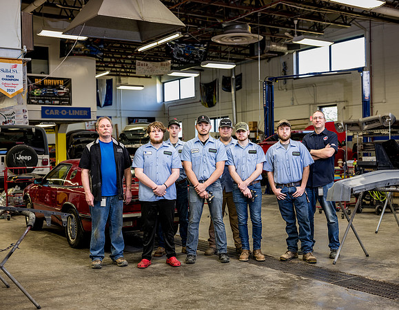 GST BOCES Collision Repair & Refinishing Technology Program Instructors Brian McDonnell & Steve Towner w/ Students