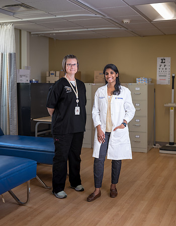 Head Nurse Anne Stefanini & District Medical Doctor Dr. Sumathyuthee Kamalakannan