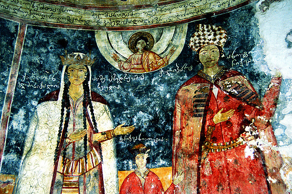 A fresco in Georgia is whitewashed by the Soviets
