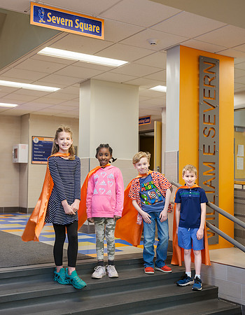William E. Severn Elementary School Goalsetting Superheroes