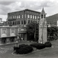 Centerway in Black and White Film