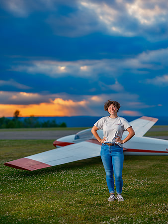 Olivia Tate, Pilot, Harris Hill Soaring Corporation