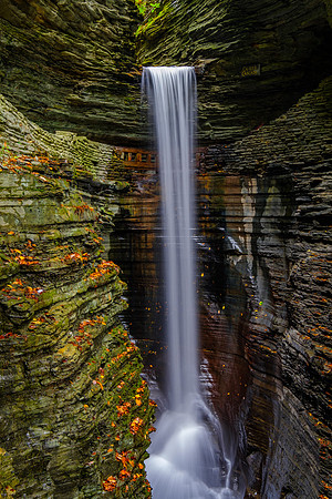 Rainbow Falls in Watkins Glen State Park