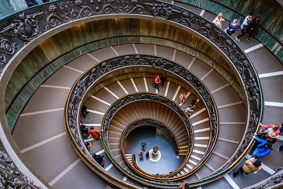 Rome, Italy city views of St. Peter's, the Colosseum, Piazza Navona, Trevi Fountain, the Pantheon, and Roman Forum Blue Hour and Sunset