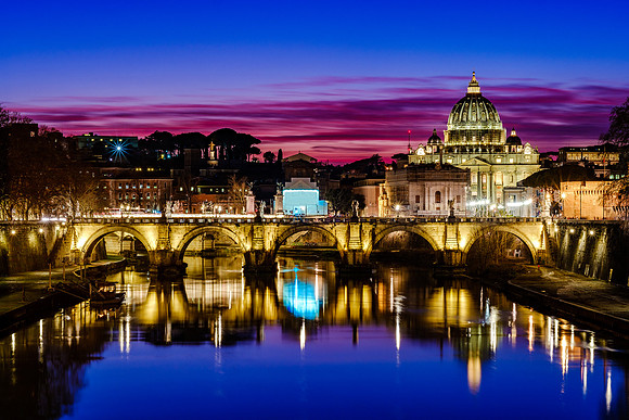 Rome at Blue Hour