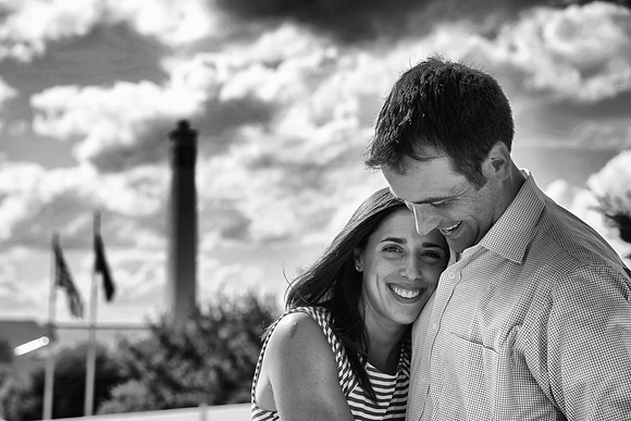 Engagement photo in Corning, NY
