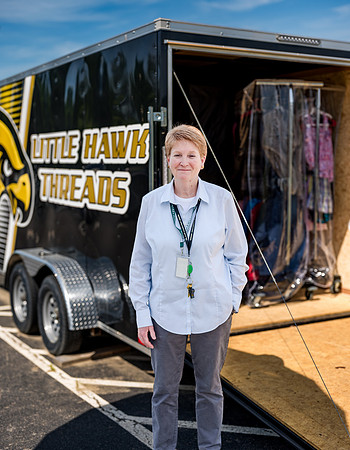 Little Hawks Threads w/ Erwin Valley Elementary School Principal (Ret )Kate Merrill