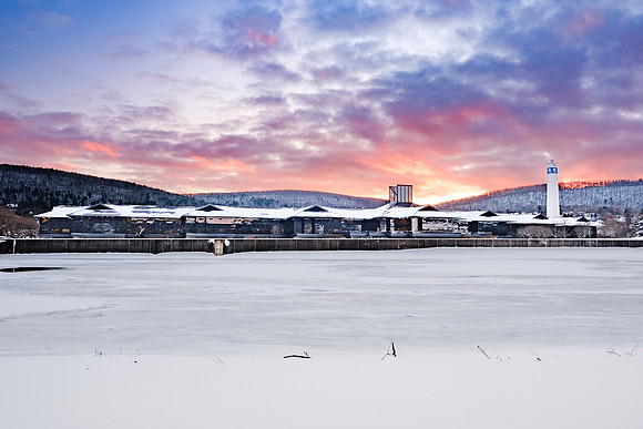 Corning Snowy Sunset 1